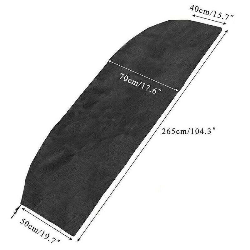 Black Garden Large Banana Parasol Cover Cantilever Outdoor Patio Covers Weatherproof Furniture Protection Cust Proof Covers