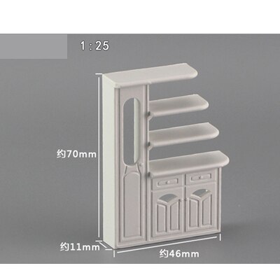 FAI DA TE modello di sabbia tabella materiale da costruzione ABS armadietto del vino per il Layout in miniatura/modello mobili per miniuatre paesaggio FAI DA TE: 1 for 25