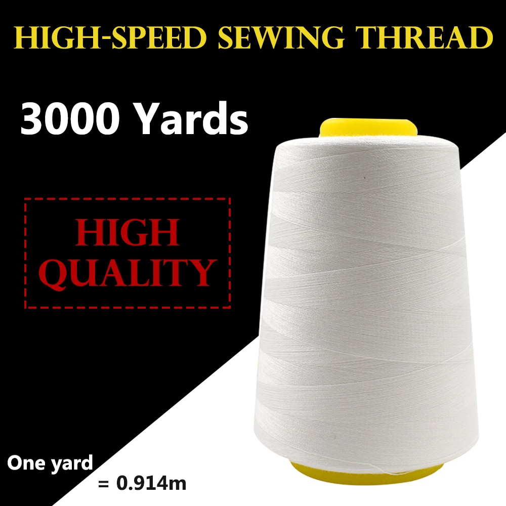 3000 Yards Naaigaren Polyester Borduurwerk Naaigaren Kegels Voor Naaimachine/Hand Patchwork Ambachten Naaien Accessoires