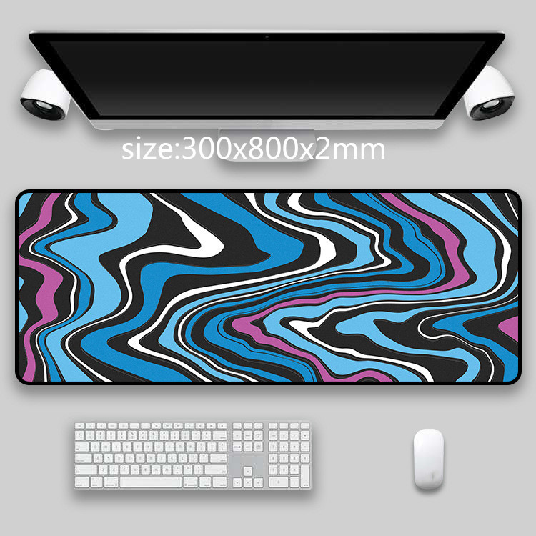 900x400mm XXL Gaming Mouse Pad Large Rubber Gamer Art Table Computer Mousepad Soft Mause Pad XL Abstract Keyboard Desk Play Mats: 300x800x2mm 8