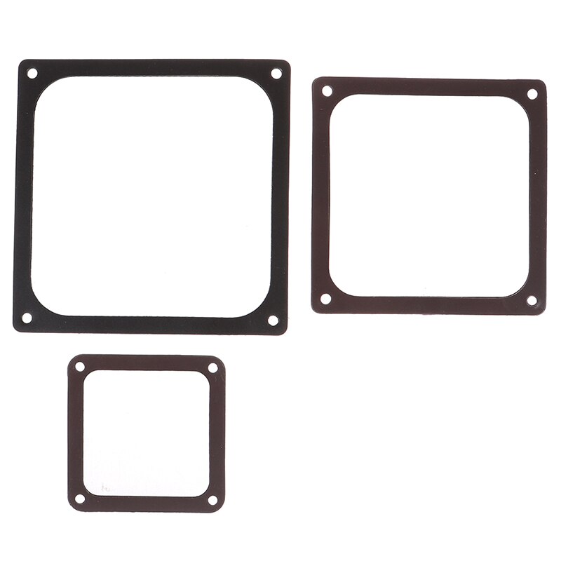 Cadre magnétique noir maille anti-poussière couvercle PC poussière filtre magnétique 12CM 14CM 8CM avec vis pour ventilateur de boîtier 120x120mm 140x140mm,80x80