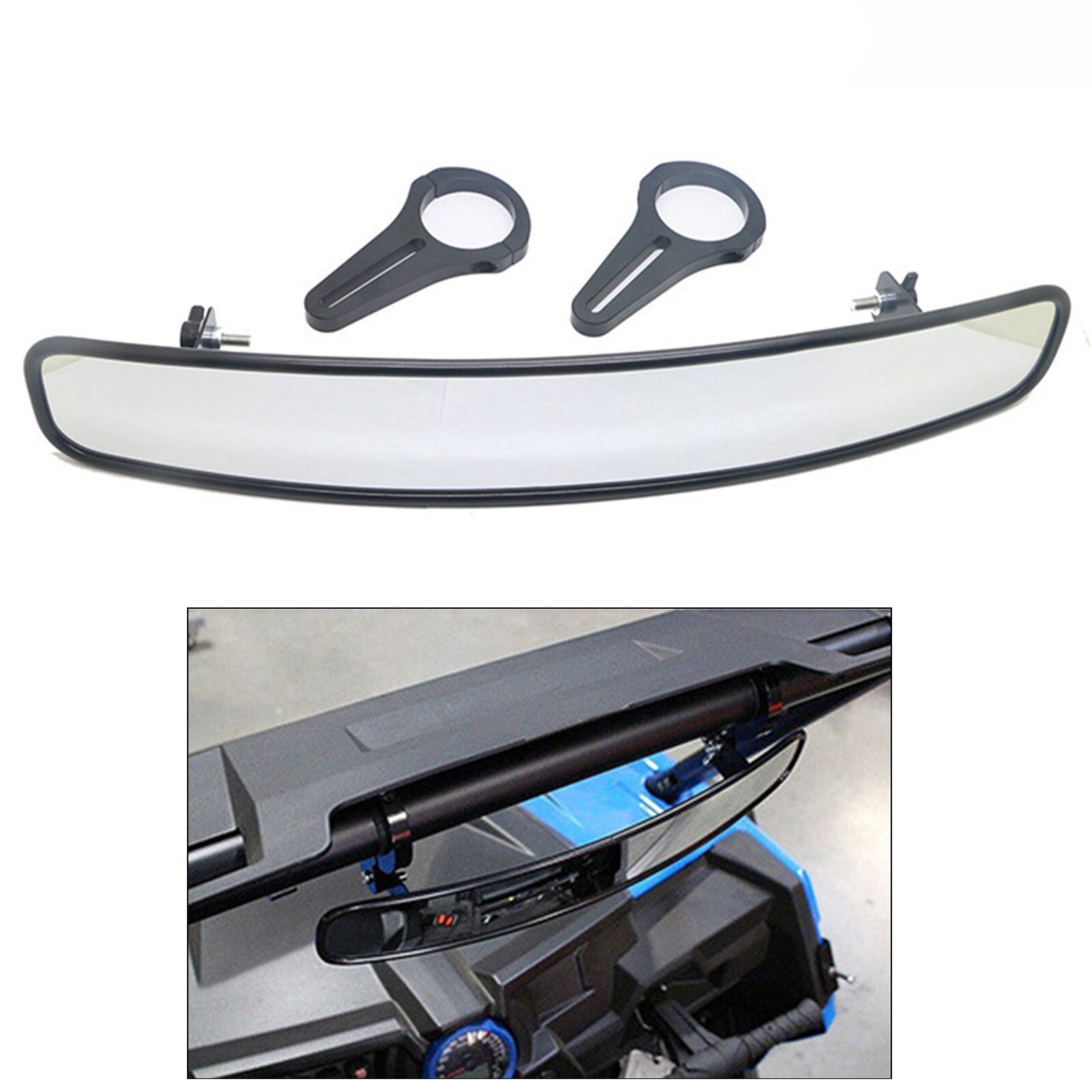 Rear View Mirror UTV Mirror with 1.75" Clamps Compatible with Polaris ALL RZR Turbo PRO XP for Arctic Cat Wildcat X 1000 Sport