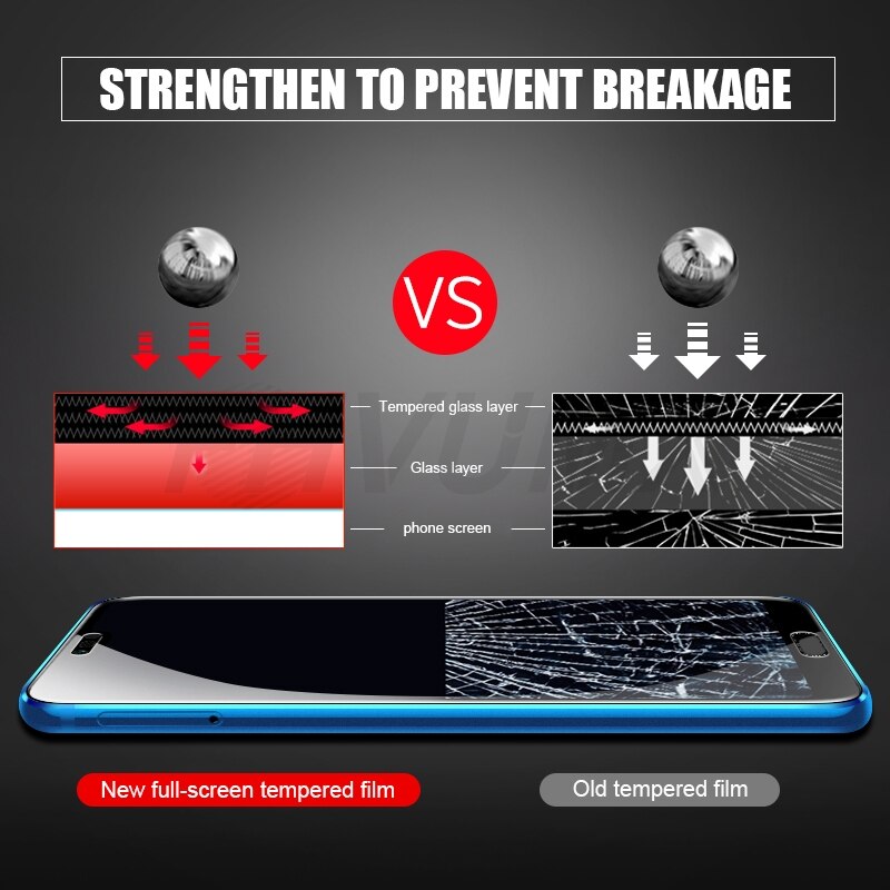 9D Beschermende Glas Voor Huawei Honor 8A 8C 8S 8X Gehard Screen Protector Honor 9A 9C 9S 9X 9i 10i 20i 20S Play Glas Film Case
