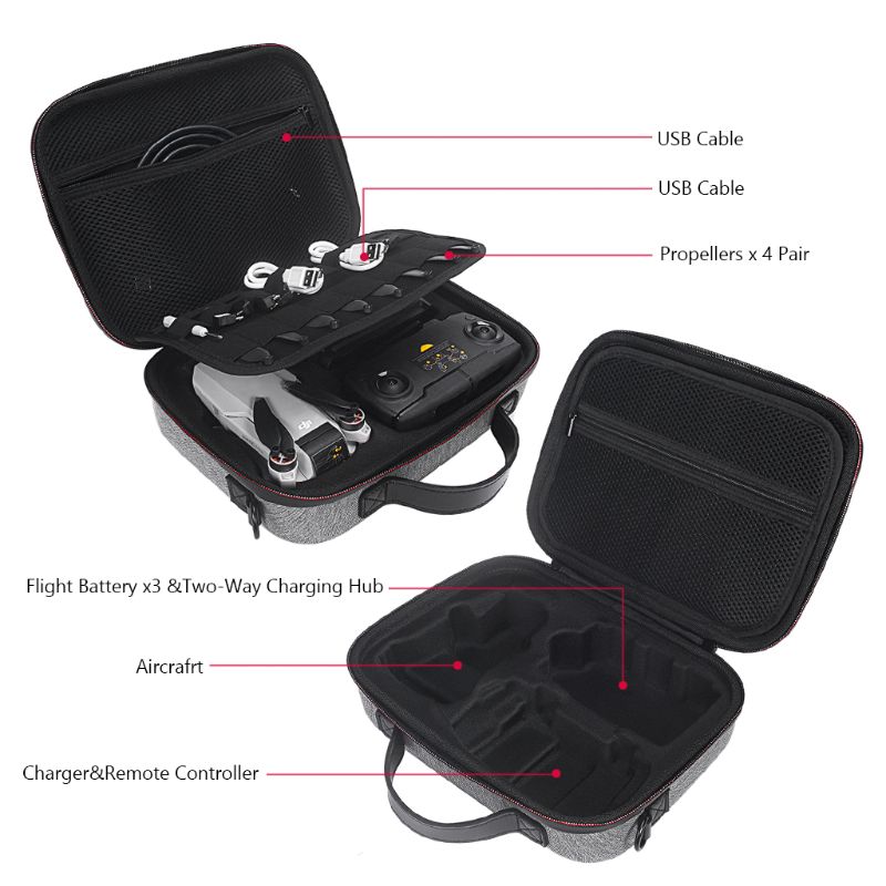 Sac de rangement Portable sac à main boîte de transport Durable pour DJI Mavic Mini Drone accessoires