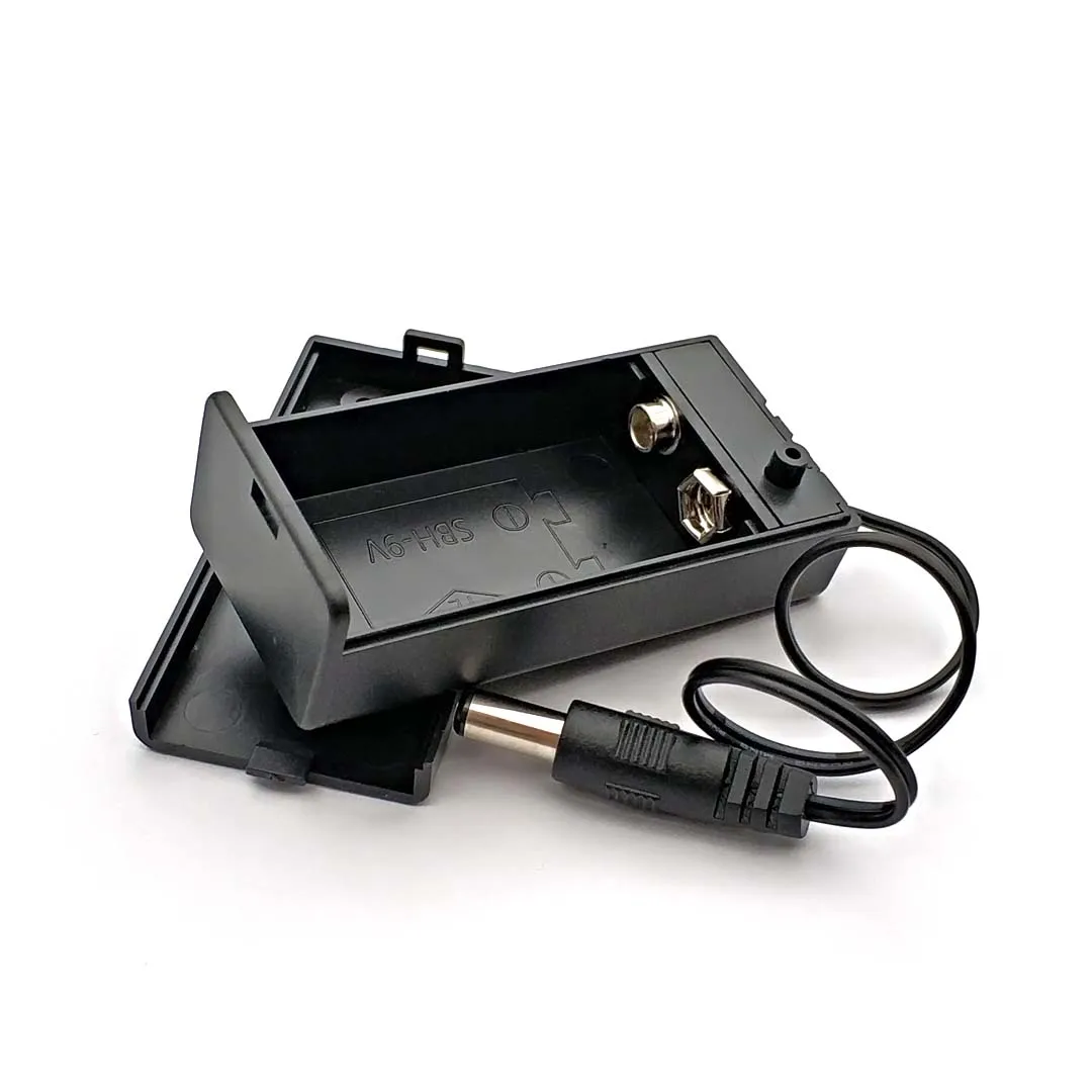 9-Volt-Box-Pack Power Toggle Schwarzer 9-V-Batteriehalter mit EIN/AUS-Schalter: Black
