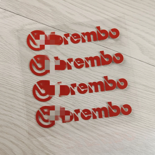 4PC knapp Motorrad Aufkleber für Brembo Motorrad Auto Bremssattel Aufkleber Wasserdichte Sonnencreme Vinyl Aufkleber Dekoration
