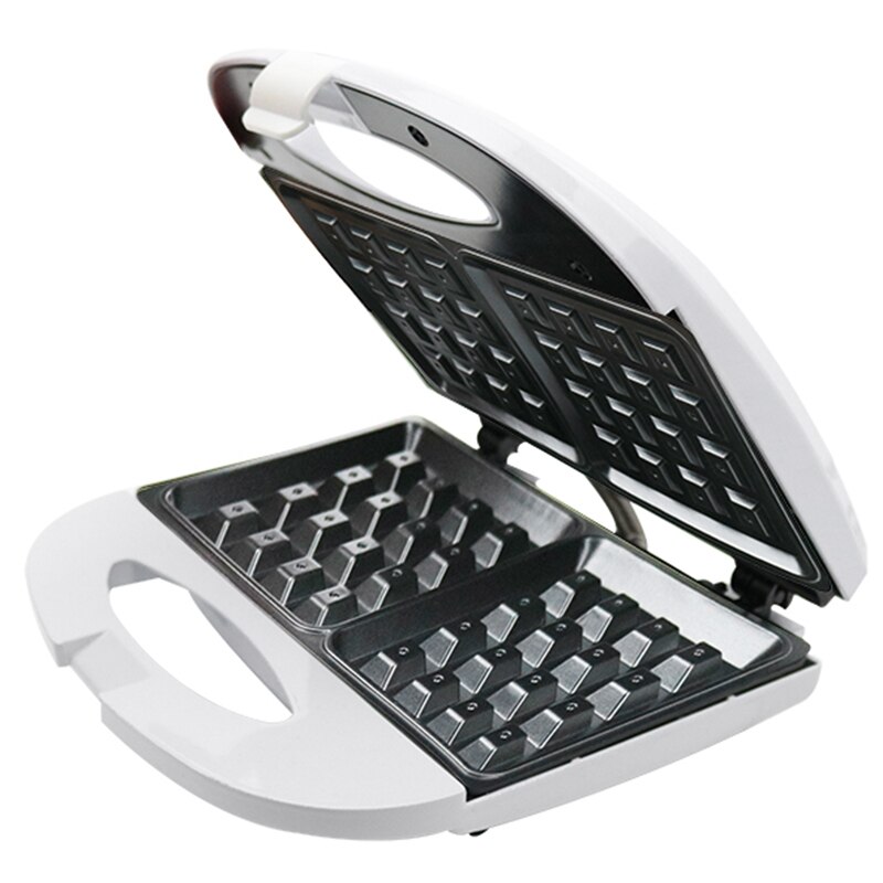 Sandwichera eléctrica multifuncional de hierro, máquina para hacer sándwiches de 750W, horno de masa semiesférica, enchufe estadounidense