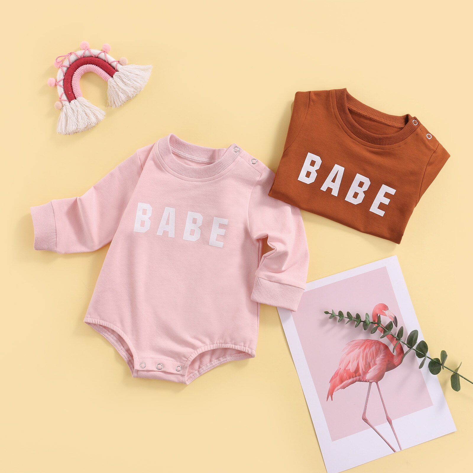 Citgeett Herbst Kleinkind Baby Mädchen Jungen Karosserie knapp Gedruckt Langen Ärmeln Overall Outfit Kleidung Frühling Anzug