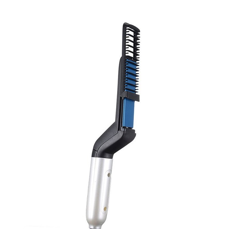 Hair Curling Iron Men's All In One Ceramic Hair Styling Iron Comb Beard Straightener irons Curler Set Quick Hair Styler for Men