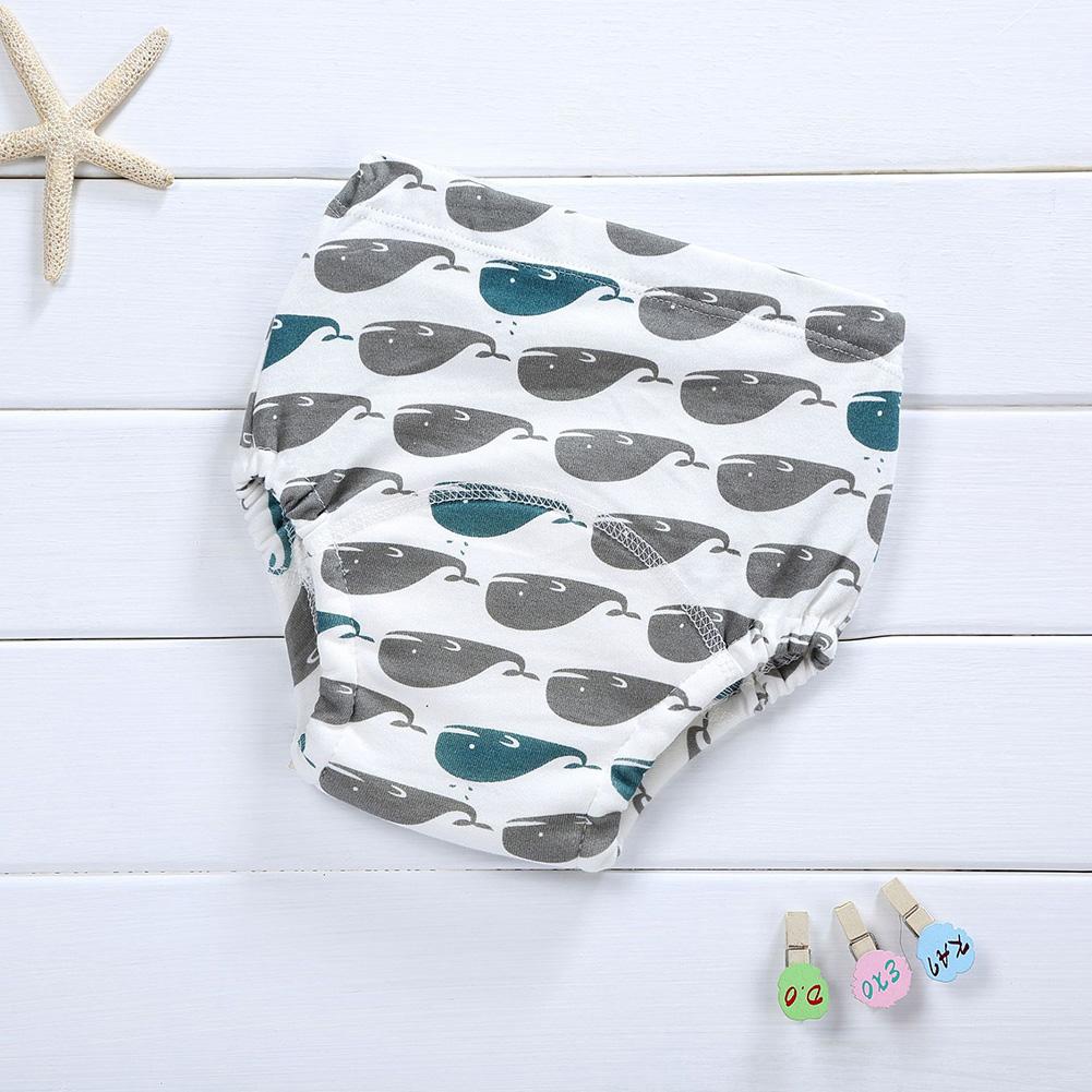 6pcs Diapers Training Pants Reusable Cute Baby Personality Breathable Cartoon Printing Splicing Wrap Cloth Nappy Changing