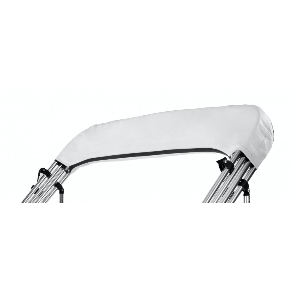 Carvid Marine Funda Bimini Con Cremallera. Poliéster Canvas 600D 120-130cm: Blanco