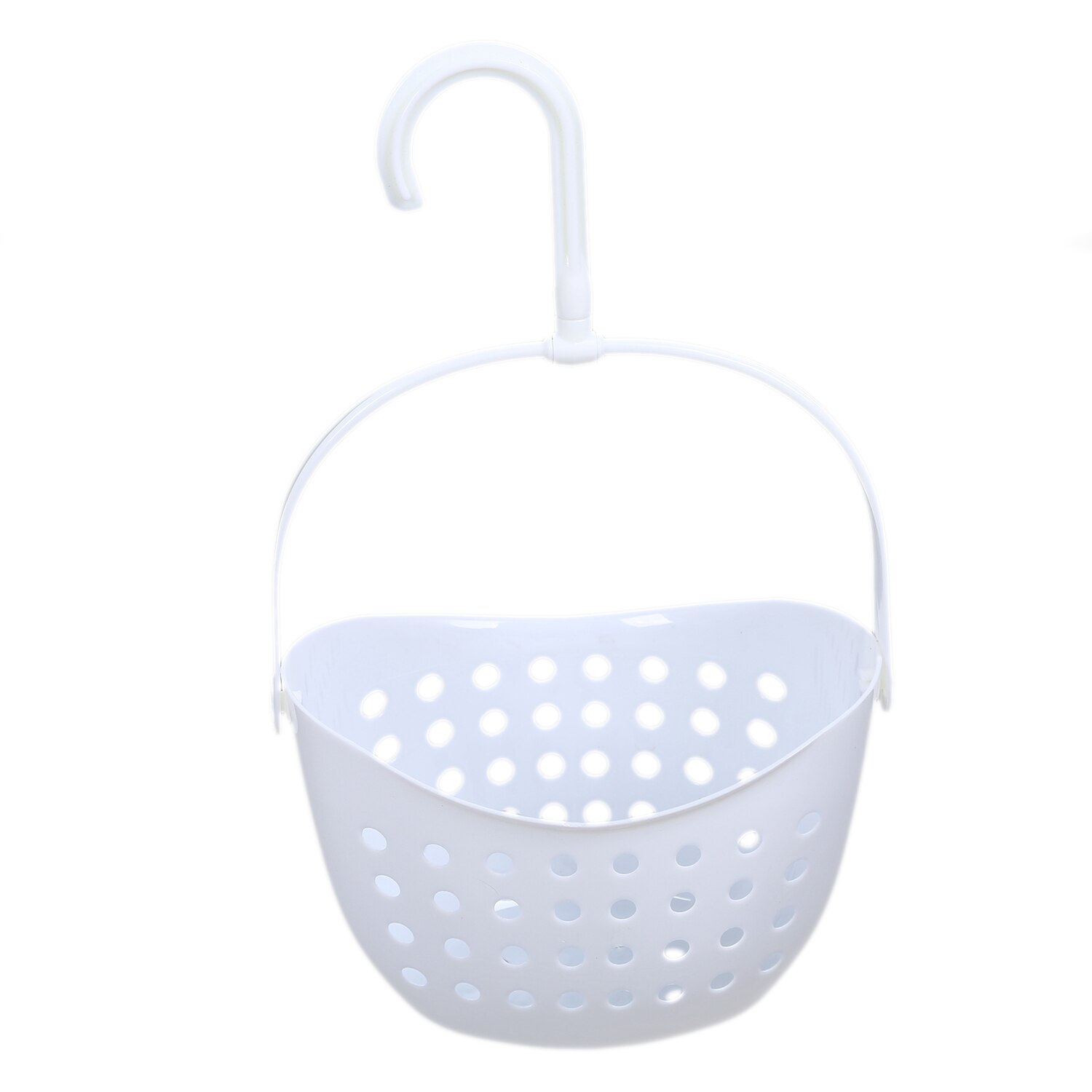 ELEG-3 Tier Plastic Basket Shower Caddy Hanging Rack Tidy Shelf Organiser Storage,White: Default Title
