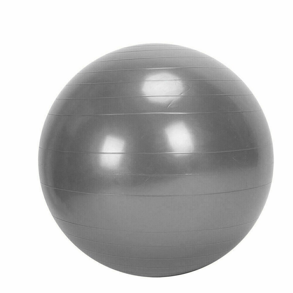 65cm Aerobic Exercise GYM Ball Fitness Core Pregnancy Birthing Anti Burst Gym Fitness Flexible Sport Equipment Accessories: Silver 