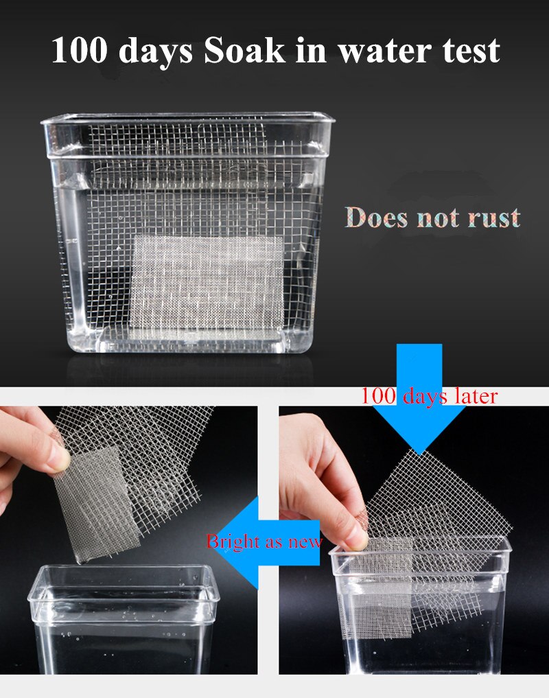 20-400 Mesh 304 Edelstahl Mesh Filter Net Metall Front Reparatur Fix Mesh Filtration Drahtgewebe Bildschirm blatt Bildschirm
