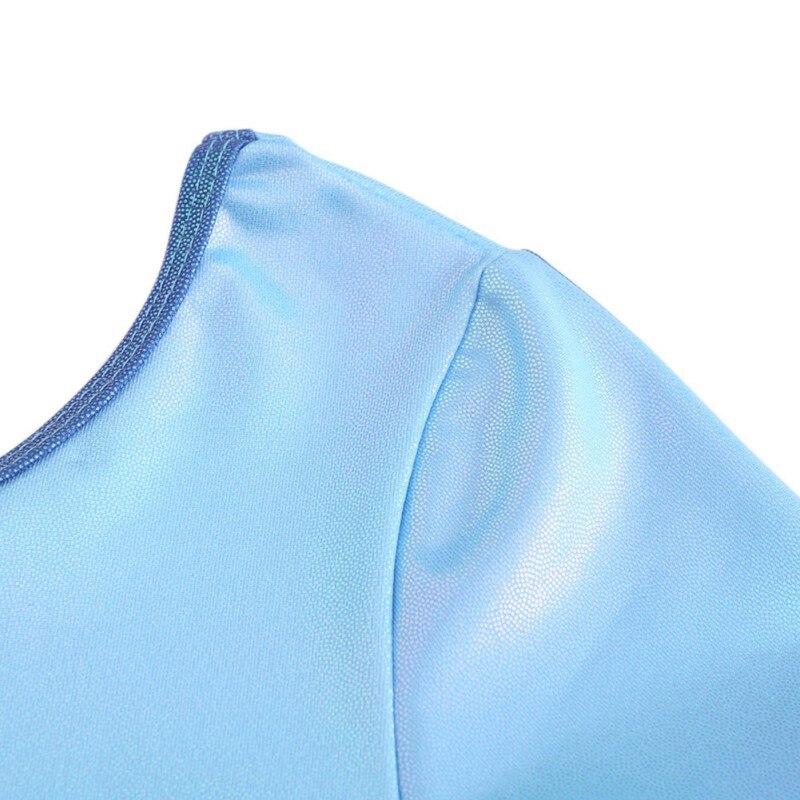 2021Kids Ballet Gymnastics Suit Children Girls Long Sleeve Practice Dance Wear Gymnastics Bright Color Body Suits Gym Clothes