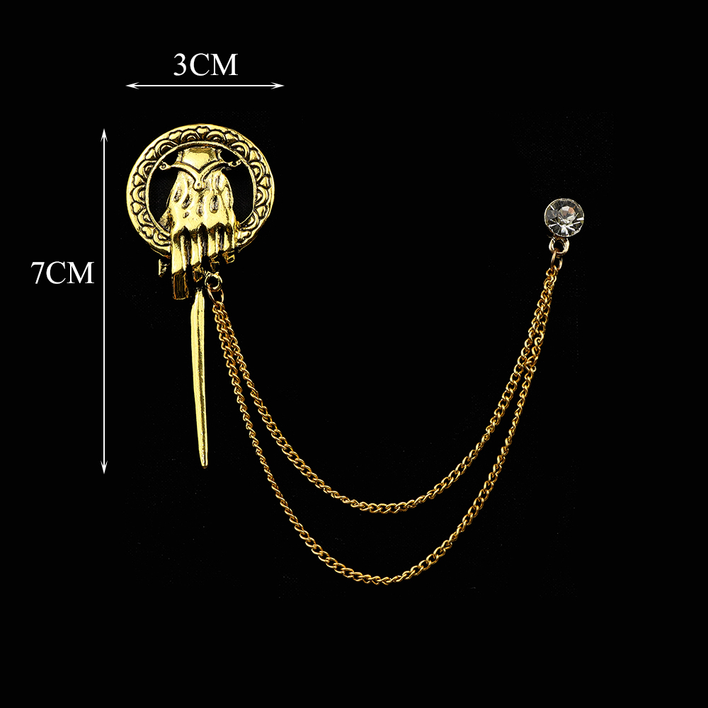Mode Gentleman Kwastje Keten Broche Gitaar Muzieknoot Star Leaf Retro Revers Pin Voor Mannen Trouwpak Shirt Colla Accessoires: Platinum Plated