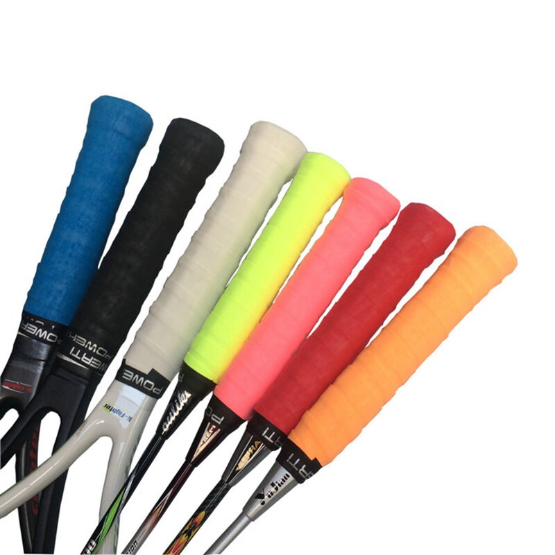 POWERTI 6pcs/lot Dry Sweatbrand Tennis Racket Overgrips Sweat High Flexible Wearable Overgrip for Badminton&Tennis Racket Grip