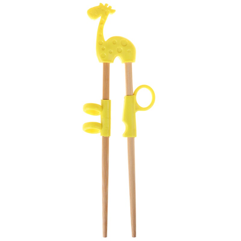 1 Paar Learning Training Eetstokjes Voor Kinderen Chinese Chopstick Leerling: yellow