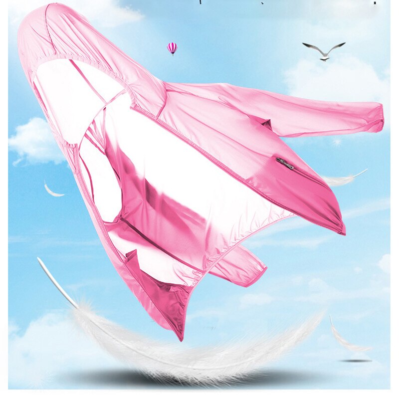 AS Sunscreen Jacket Hoodie Quick-Drying Summer Anti-UV Fishing Shirts Ultralight Windbreaker Outdoor Waterproof Fishing Jacket