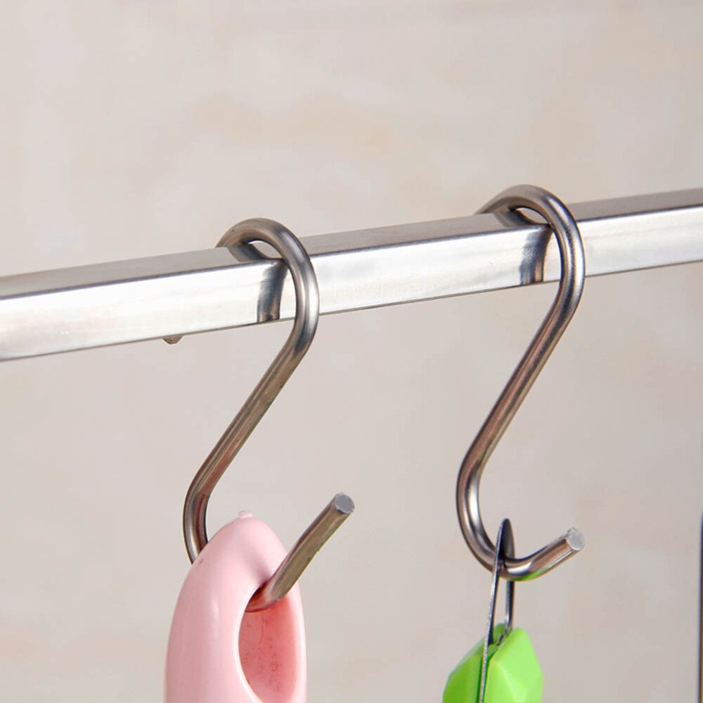 10mm Edelstahl S-Haken 3/8 Zoll Fleischverarbeitungs-Haken zum Aufhängen für Küc