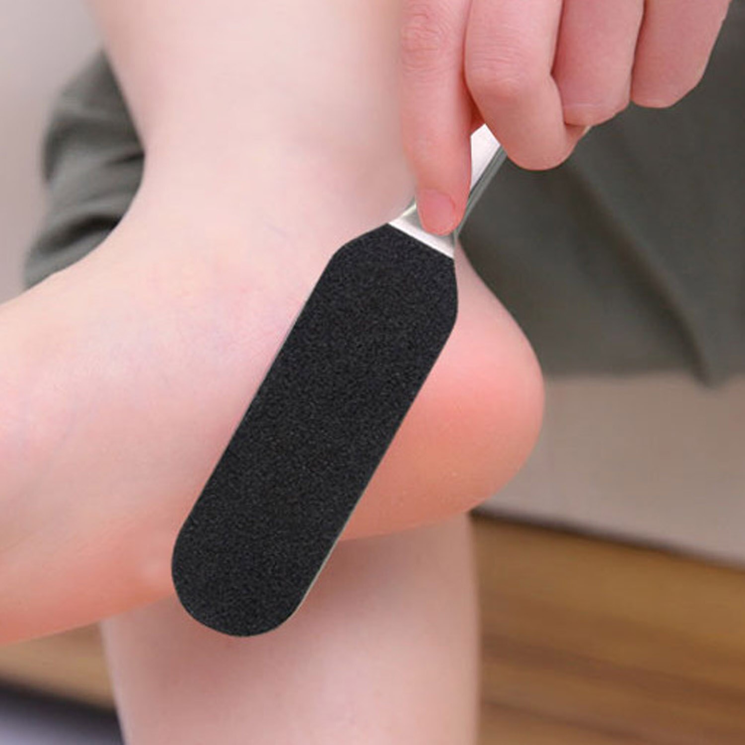 Double Sided Foot File Pedicure Tools + 10pcs Dry Sanding Papers Feet Callus Dead Skin Remover Pedicure Tool Foot Rasp File Set