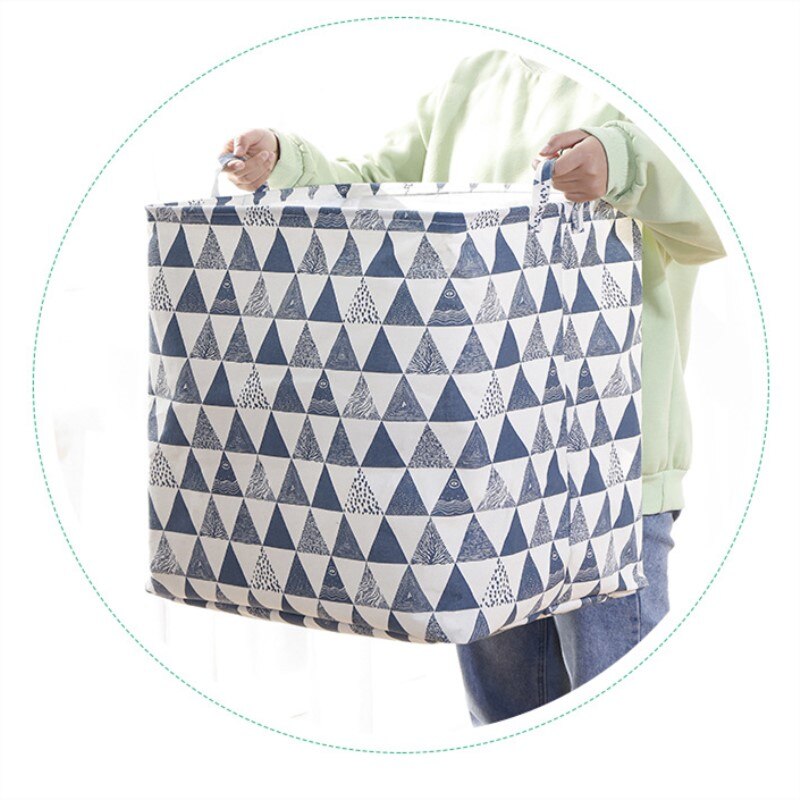 Fabric Folding Storage Basket Laundry Box Rectangle Tightable Organizer Clothes Underwear Toy Quilt Large