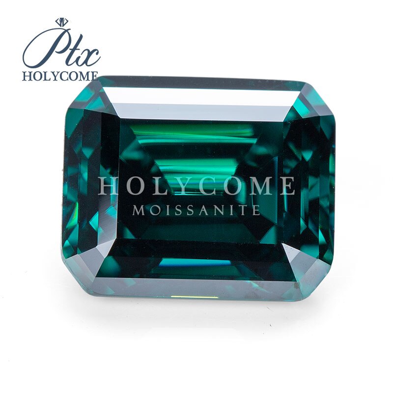 2020 di modo pietre taglio smeraldo di colore verde 6.5*5mm moissanite pietre preziose diamante Серьги кольцо браслет кольца браслеты