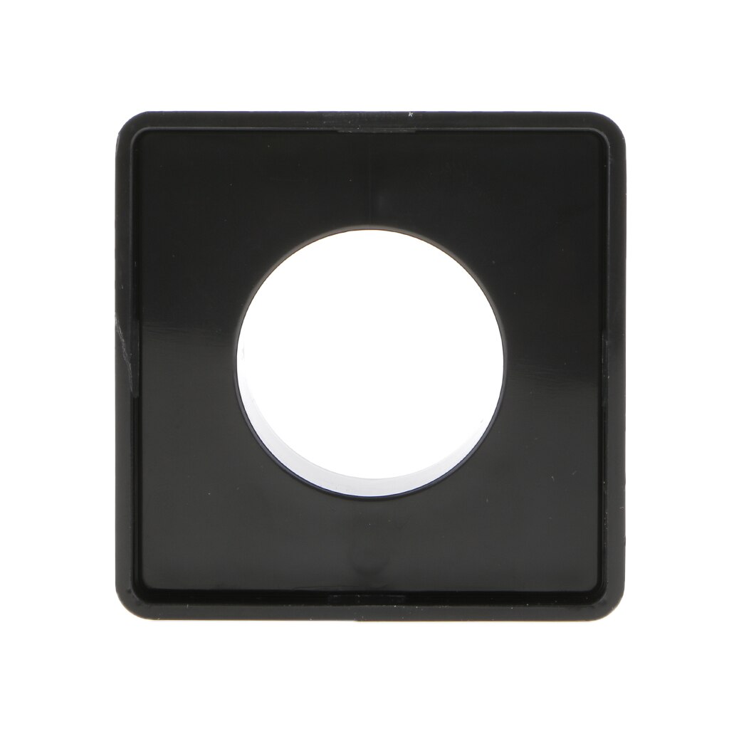 1pcs Black ABS Mic Microphone Interview Square Cube Logo Flag Station 39mm Hole