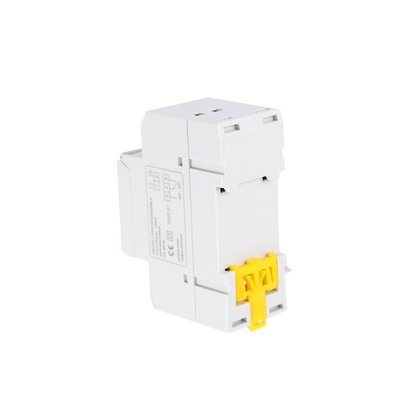 Sinotimer Tm-615H-30A electrónico semanal 7 días interruptor de tiempo programable Digital relé temporizador Control Ac 30A Din Rail Mount