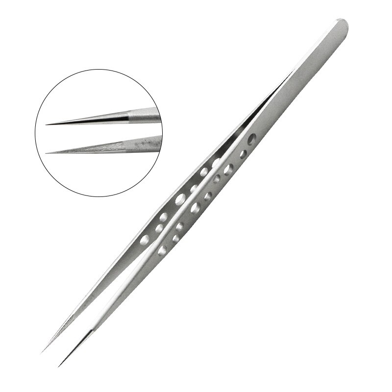 1PC Electronics Industrial Tweezers Anti-static Curved Straight Tip Precision Stainless Steel Forceps Repair Hand Tools Sets
