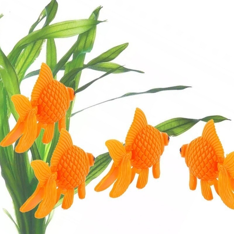 Décoration de poisson rouge artificiel pour Aquarium, 6 pièces, imitation d'acuaires, ornements en plastique, pour Aquarium, Aquarium