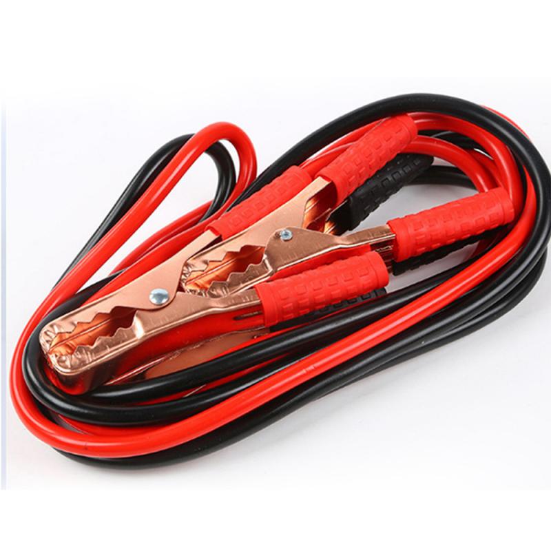 Car Battery Line Jumper Cable 500 AMP Gauge Power BoosterEmergency Car Battery Jump Start Copper Wire Jump Starter Cable: Default Title