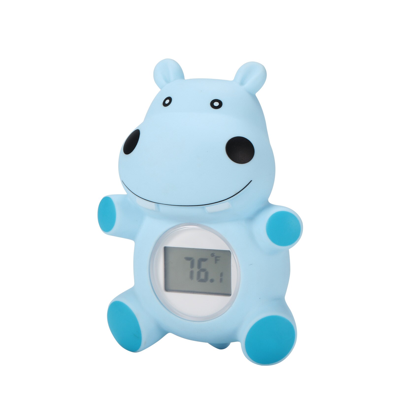 Petit hippopotame étanche, alarme de température d'eau de bain pour bébé, dessin animé, peut être utilisé comme jouet lorsque le bébé prend un thermomètre