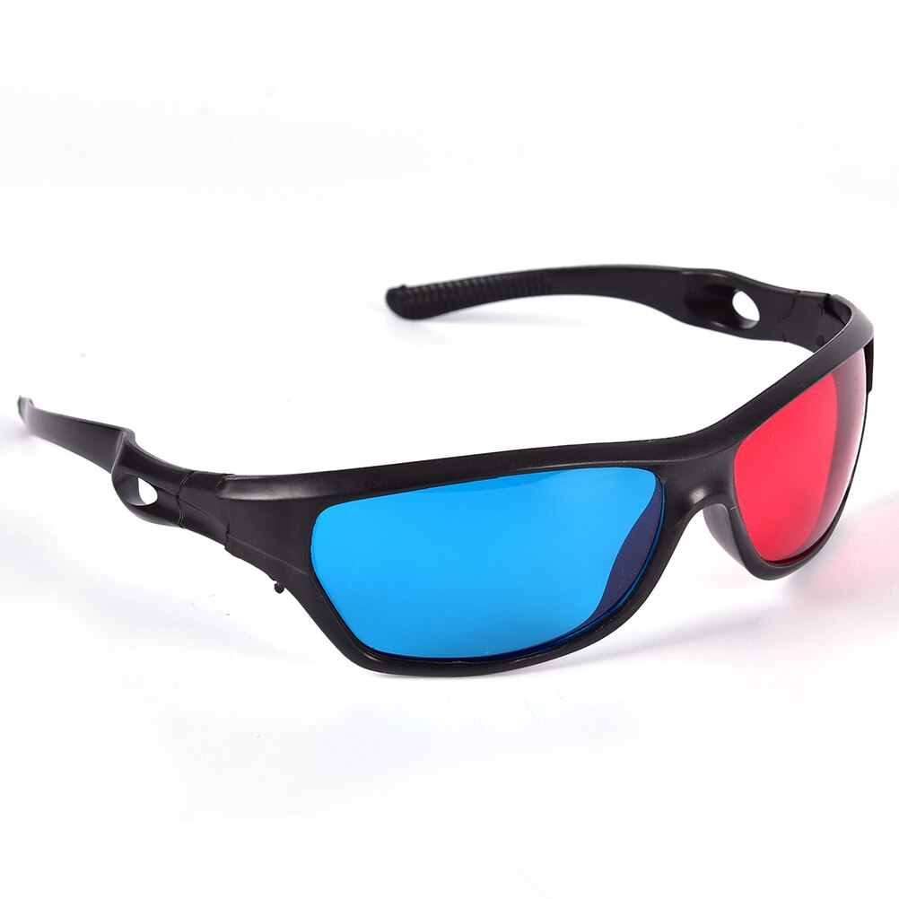 5pcs Universal Black Frame Rood Blauw Cyaan Anaglyph 3D Glazen 0.2mm Voor Movie Game DVD
