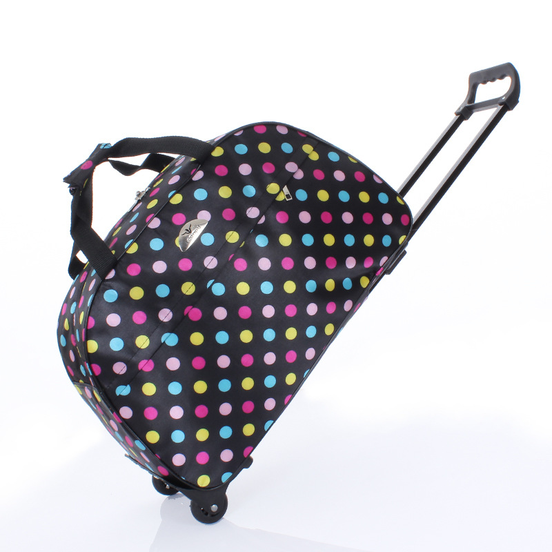 Große Kapazität Reise Trolley Taschen Frauen Männer Rollen Tasche Oxford Wasserdichte Roll Gepäck Koffer Reisetasche Mit Rädern: Freier Raum