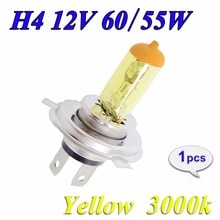 Hippcron H4 Halogeenlamp Geel 12 v 60/55 w 3000 k 1 stks Koplamp Glas Auto Licht Auto lamp