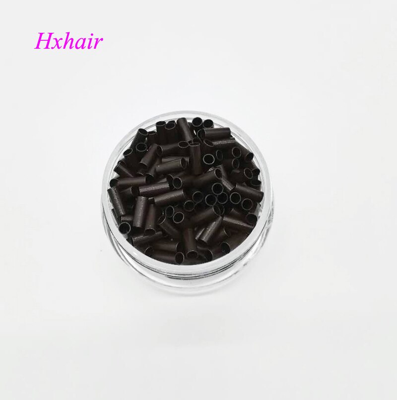 -1000 stks 2.8mm Koperen Buis Micro Ringen/Links Kralen/Zwart D-Bruin Bruin L -bruin Blond