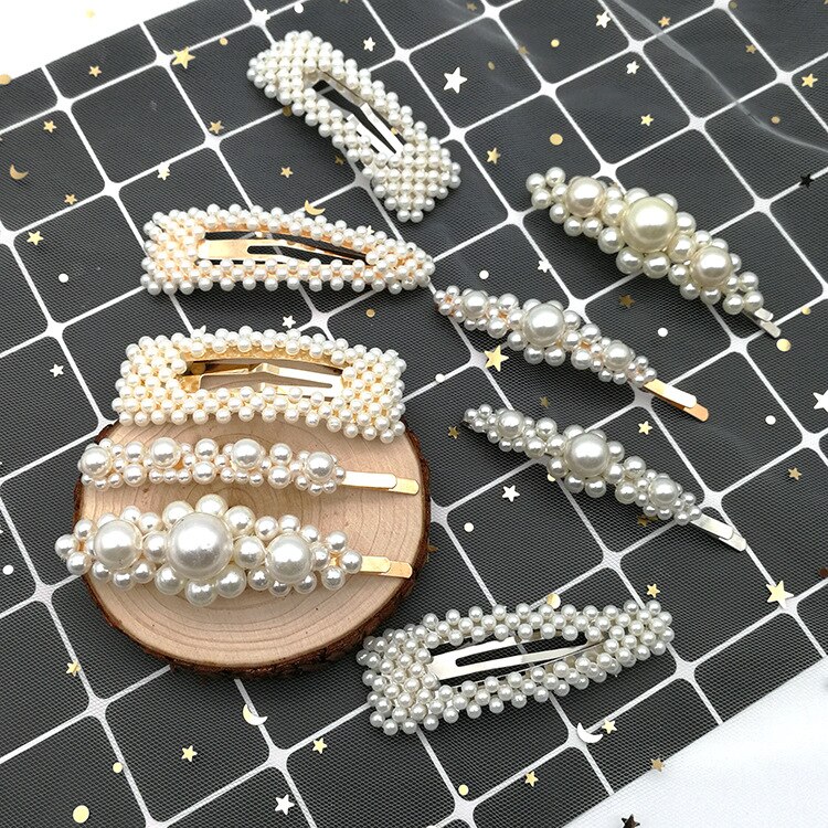 pearl hairpin ladies simple hairpin Korean hairpin hair accessories headdress styling accessories