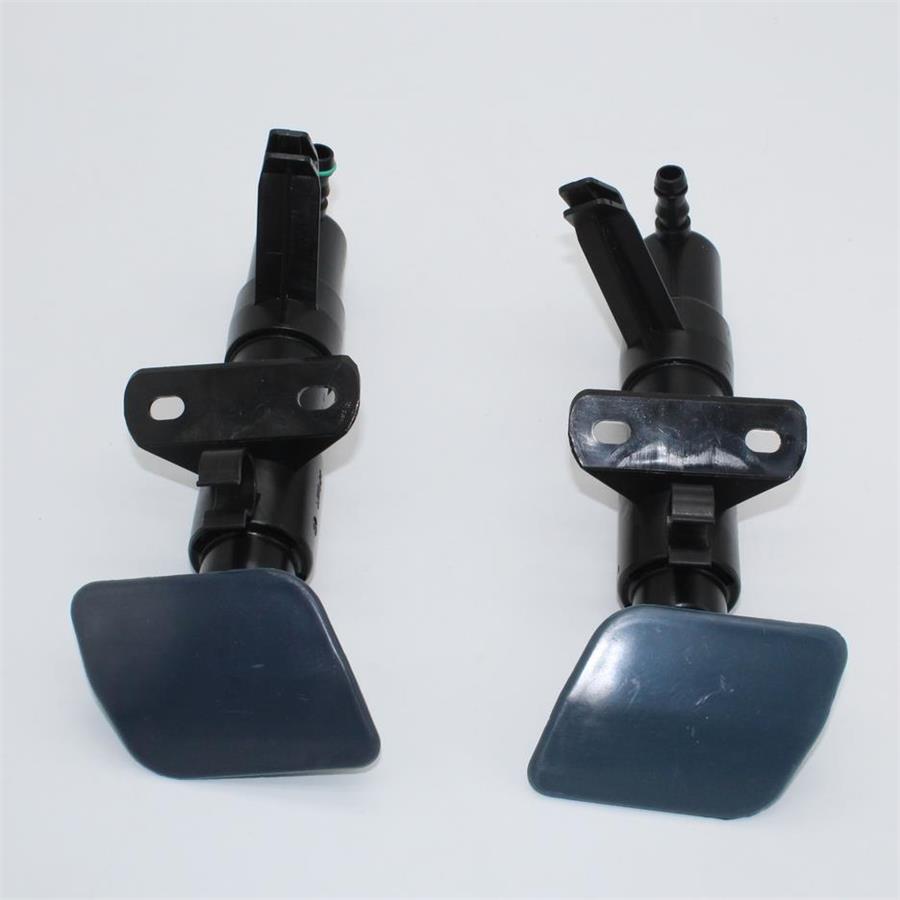 Headlight Washer Jet Spray & Cover Cap Kit For VW Touareg 2002-2006 – Primed Black, Direct Fit
