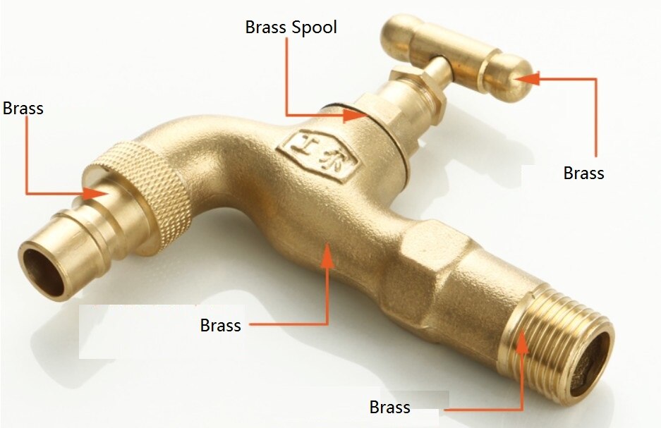 Antifreeze with lock Outdoor washing machine faucet car wash Bibcocks bathroom washing machine Tap Mop pool faucet