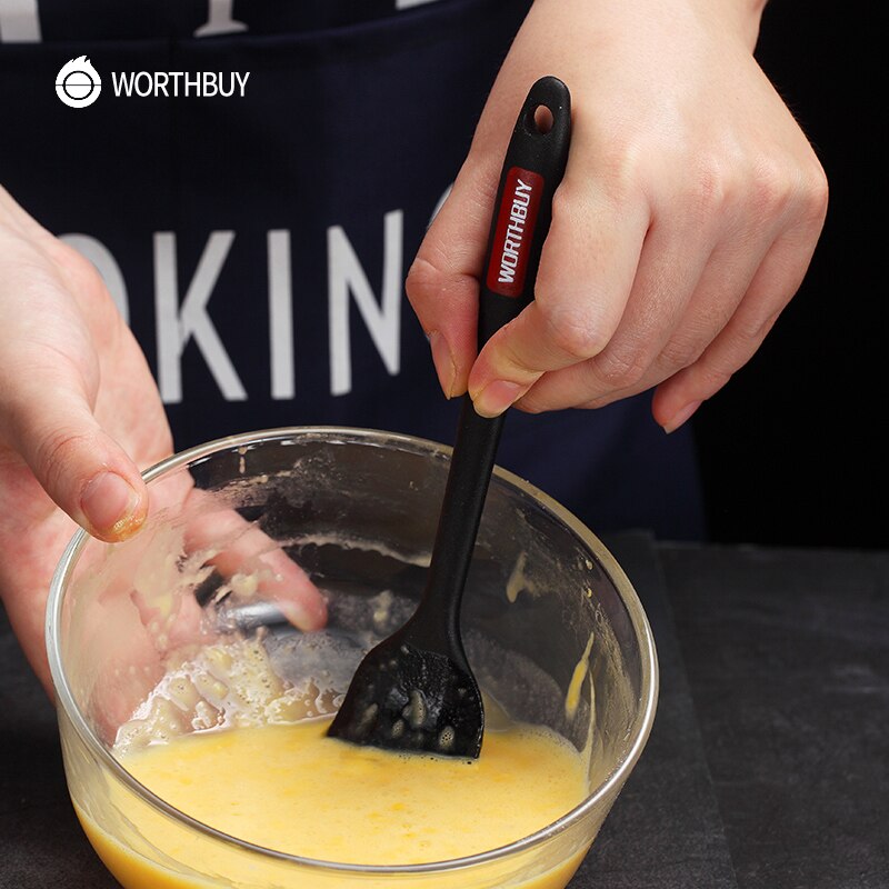 WORTHBUY Silicone Pastry Brushes Spatula Set Heat-Resistant Non-Stick Cake Oil Brush For Baking BBQ Kitchen Cooking Utensils Set