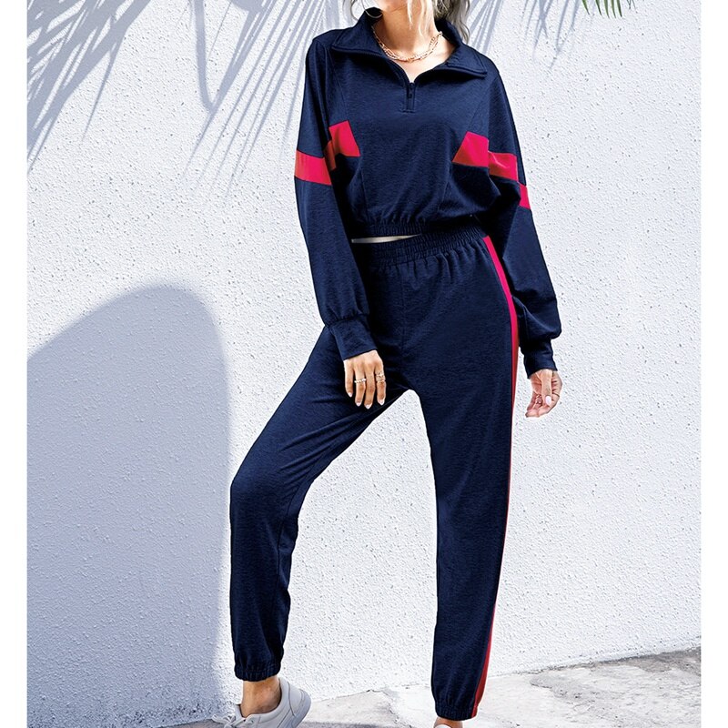 Frauen 2 Stück Set Lässige Sportswear 2 Stück Set Frauen Schweiß Hosen Sweatshirt Outfit