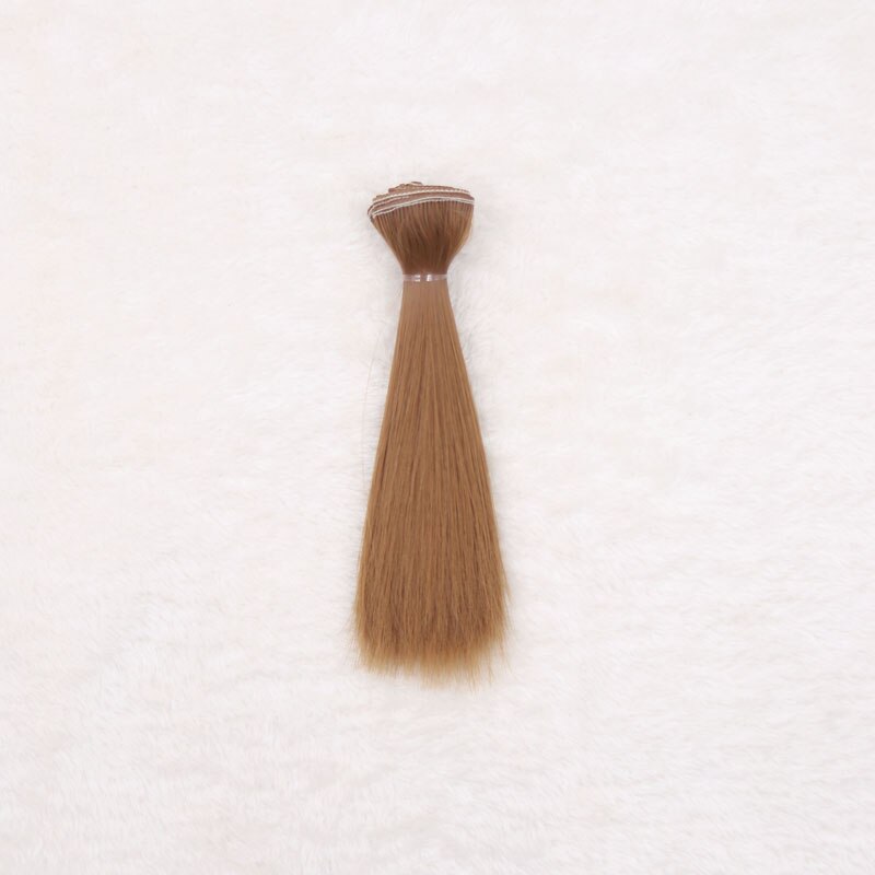 1pcs 15*100cm Doll Accessories Long Straight Synthetic Fiber BJD SD Wig Hair For Doll Wigs High-temperature Wire girl toys: color 13