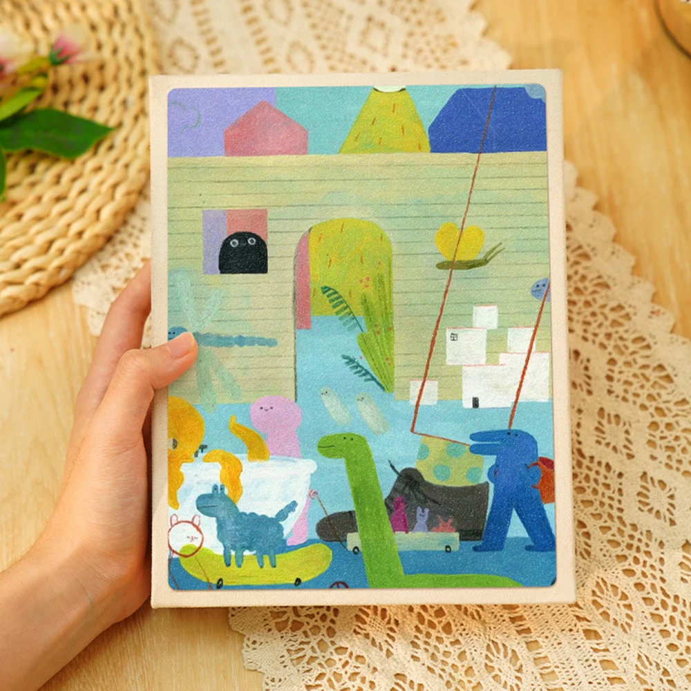 Álbum de fotos de 200 páginas y 6 pulgadas, álbum conmemorativo para Festival, almacenamiento de tarjetas, almacenamiento de fotos para el hogar para registros de crecimiento de niños: Rojo