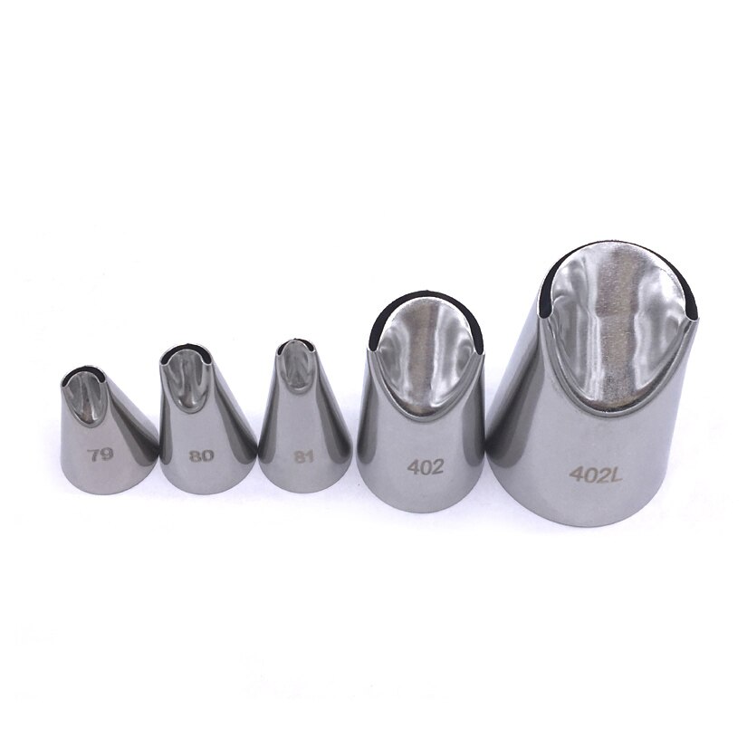 5 Stks/partij Dahlia Bloemblaadjes Ruche Tips Icing Piping Nozzles Fondant Cake Decorating Pastry Tip Set Cupcake Gereedschap Bakvormen