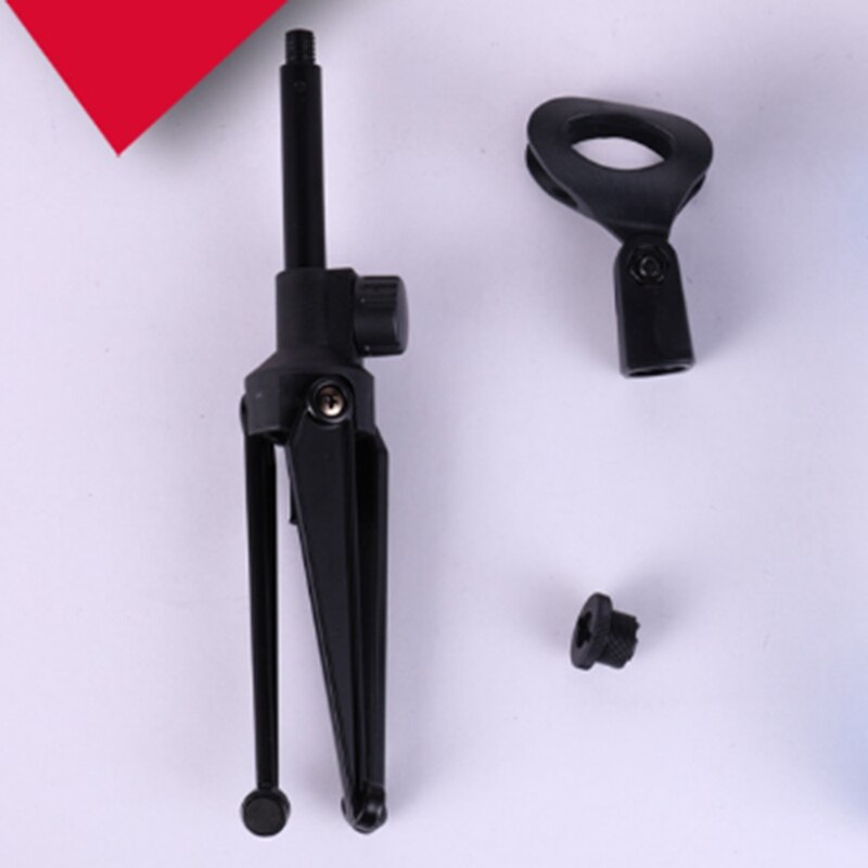2Pcs with Clamp Desktop Holder Table Tripod Mount Lightweight Bracket Practical Adjustable Portable Microphone Stand