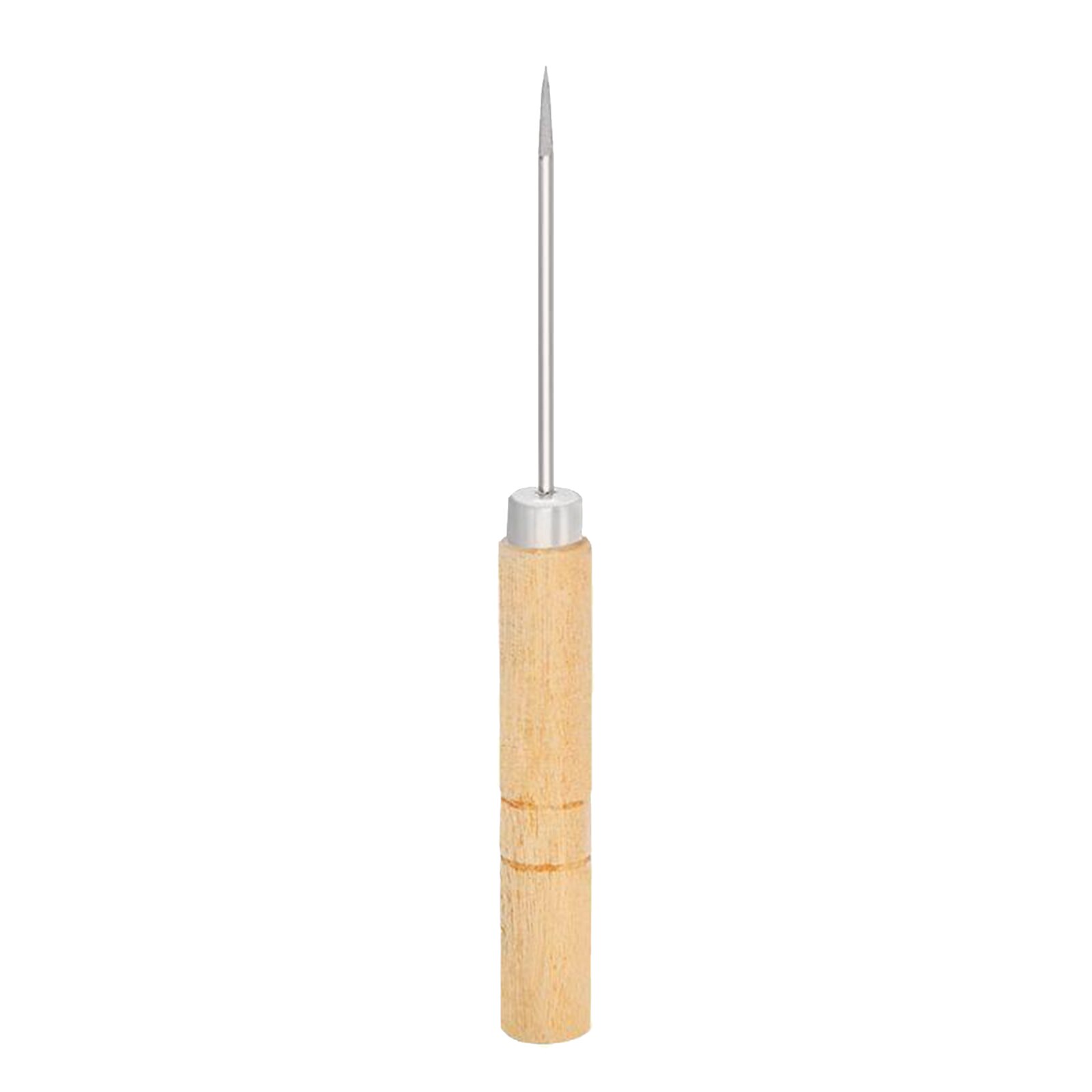 Canvas Leather Sewing Awl, Leather Sewing Needle Awl Hand Stitch Wooden Handle for Handmade Leather Sewing Tools Shoe and