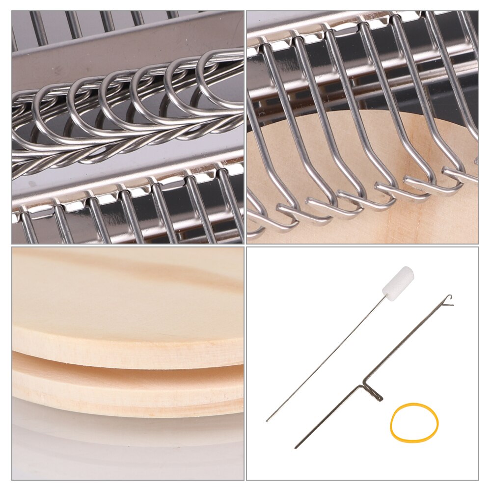 Knitting Tools Small Frame Darning Machine Small Loom For Mending Clothes and Jeans Hand Tapestry Wood Loom Weaving Frame