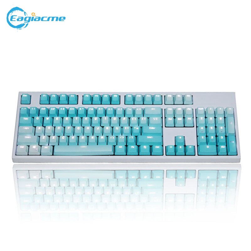 OEM PBT Keycaps Set Keycap Backlit Mechanical Keyboard Double Color Dip Dyeing 104 Keys For Cherry MX Switches Gaming Keyboard