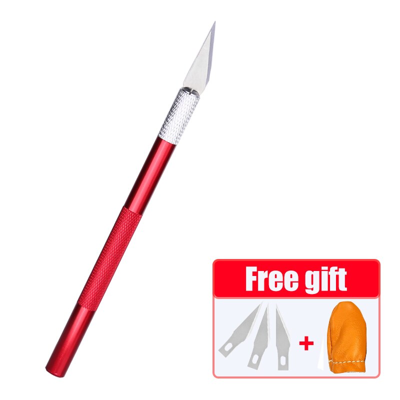 Stainless Steel Precision Knife Hobby Knife Razor Tool with Art Work Cutting Caving Sculpture Knife with Free: K